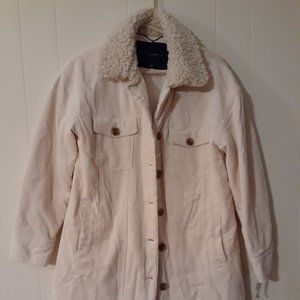 Lucky Brand Cream Corduroy Jacket